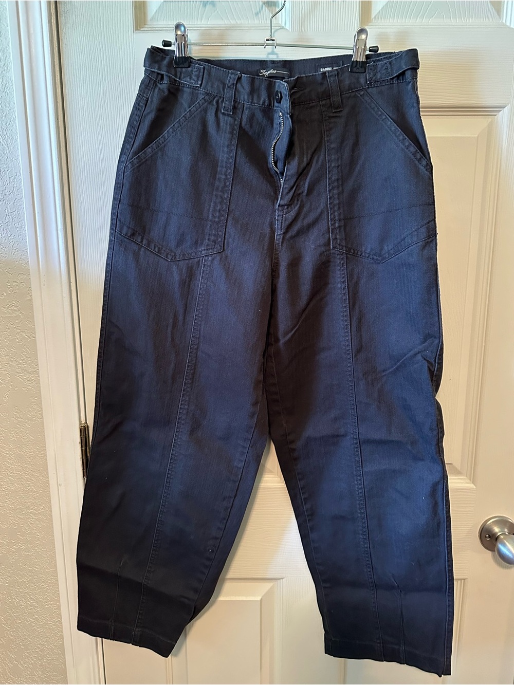 Supplies gray barrel pants
